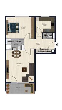 Foto - 2 Zimmer Etagenwohnung zur Miete in Hildesheim