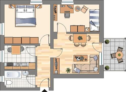 Foto - 3 Zimmer Erdgeschoßwohnung zur Miete in Dortmund