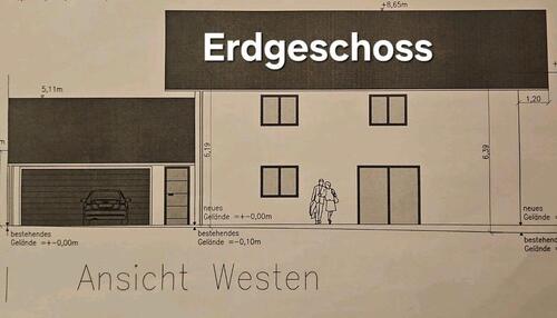Foto - Mietwohnung im 2 Familienhaus 105m2 4 Zimmer Küche, Bad, WC