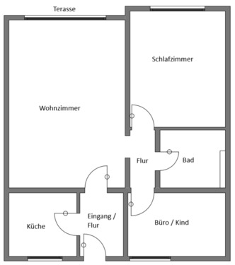 Foto - 3 Zimmer Erdgeschoßwohnung in Bad Iburg
