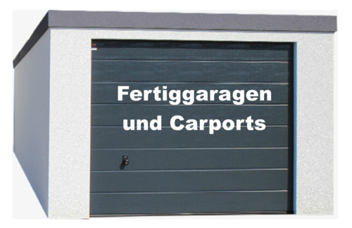 Foto - Garage, Einzelgarage, Fertiggarage, verputzt verschiedene Farben,