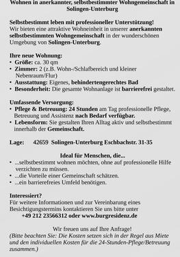 Foto - 2 Zimmer Etagenwohnung in Solingen