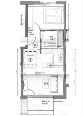 Foto - Exkl. 2Zi Mietwohnung + Stellplatz mit Wallbox in 71154 Nufringen