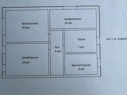Foto - 3 Zimmer Etagenwohnung zur Miete in Wermsdorf