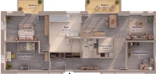 Foto - 4 Zimmer Etagenwohnung zur Miete in Beeskow