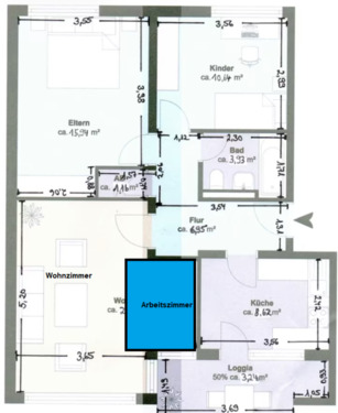 Foto - Frisch sanierte 3-Zimmer-Wohnung in Huchting