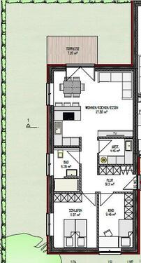 Foto - 3-Zimmer-Wohnung - Erstbezug mit Einbauküche und Garten-Sevelten
