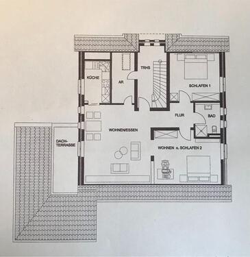 Foto - 90 m² Whg. (3 Zi.) + 50 m² Dachb. i9nkl Dachterrasse & Stellplatz