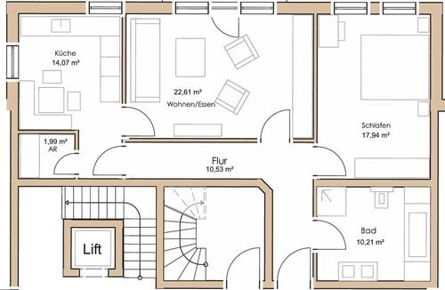 Foto - 2.5 Zimmer Etagenwohnung zum Kaufen in Niederstotzingen