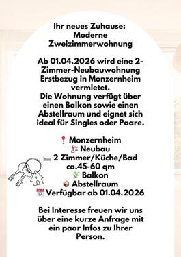 Foto - 2-Zimmerwohnung Neubau mit Balkon