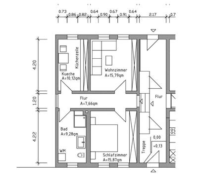 Foto - 2 Zimmer Erdgeschoßwohnung zur Miete in Bismark (Altmark)