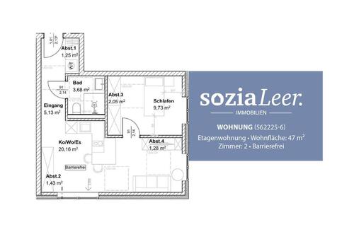 Foto - 2 Zimmer Etagenwohnung zur Miete in Leer (Ostfriesland)