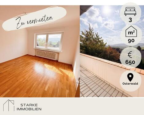 Foto - **Frisch renovierte 3 Zimmer DG Whg mit Balkon in Salzhemmendorf OT Osterwald zur Miete**