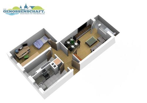 Foto - Etagenwohnung zur Miete in Freiberg