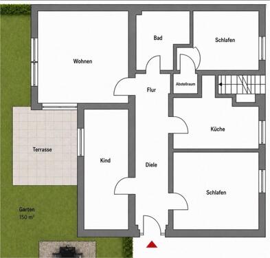 Foto - 4-Zimmer Erdgeschosswohnung in Ashausen ca 100 m² Privat