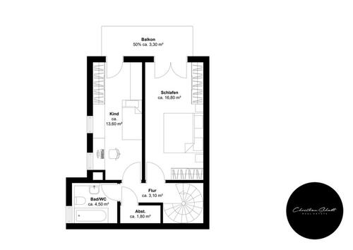 Foto - Etagenwohnung in Markkleeberg zur Miete