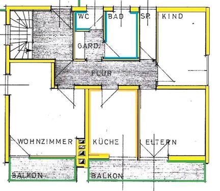Foto - 3 Zimmer Etagenwohnung zur Miete in Burghausen