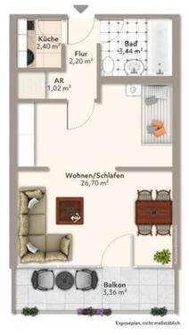 Foto - Erdgeschoßwohnung in München zur Miete