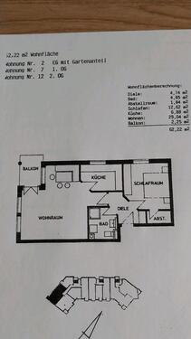 Foto - Ruhige 2-Zimmer-Wohnung EG mit Gartenanteil TG Stellplatz