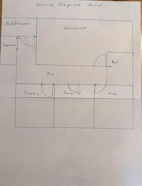 Foto - 3 Zimmer Dachgeschoßwohnung zur Miete in Ottrau