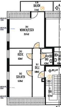 Foto - 2.5 Zimmer Dachgeschoßwohnung zur Miete in Schermbeck