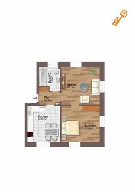 Foto - 2 Zimmer Etagenwohnung zur Miete in Seifhennersdorf