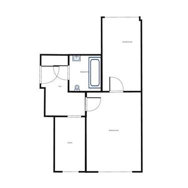 Foto - 2 Zimmer Etagenwohnung zur Miete in Markkleeberg