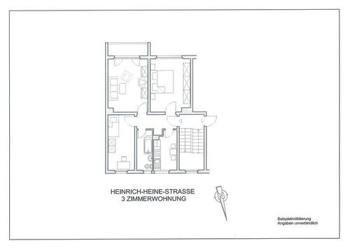 Foto - 3 Zimmer Etagenwohnung zur Miete in Naumburg (Saale)