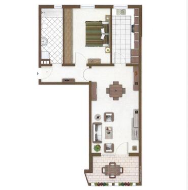 Foto - Renovierte 2- Zimmerwohnung - 70qm mit Balkon - Erstbezug