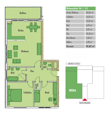 Foto - Moderne 3-Zimmer-Wohnung mit Balkon und Stellplatz in Paderborn-Sennelager