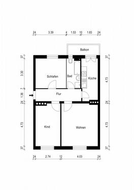 Foto - 3 Zimmer Etagenwohnung zur Miete in Magdeburg