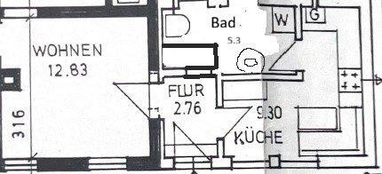 Foto - 1 Zimmer Erdgeschoßwohnung zur Miete in Ebersdorf bei Coburg