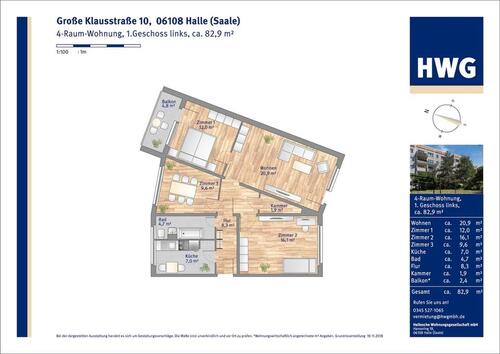 Foto - Etagenwohnung in Halle (Saale)