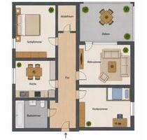 3 Zimmer Wohnung möbliert 60qm Nähe BhfAutobahn HanauFrankfurt - Bruchköbel