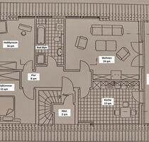 3 Zimmer DG Wohnung mit EBK, Loggia, Gartenanteil mit Terrasse - Harpstedt