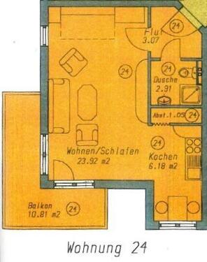 Foto - 1 Zimmer Etagenwohnung zur Miete in Bad Elster