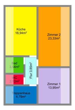 Foto - 1 Zimmer Etagenwohnung zur Miete in Lage