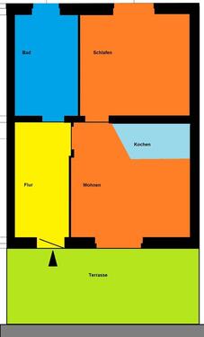 Foto - Erdgeschoßwohnung in Sangerhausen zur Miete