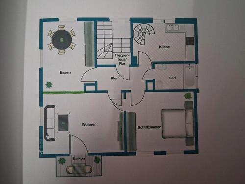 Foto - 3 Zimmerwohnung mit Balkon - 1.200,00 EUR Kaltmiete, ca.  76,00 m²