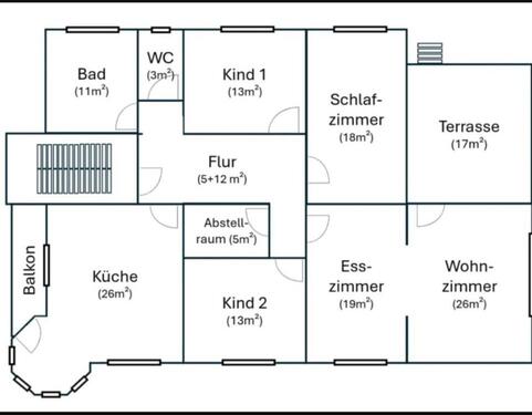 Foto - 4 Zimmer Etagenwohnung in Steinau an der Straße