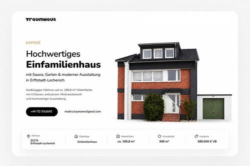 Foto - Einfamilienhaus mit Sauna & sonnigem Garten