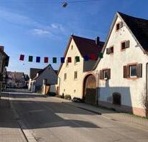 Großes Baugrundstück mit altem Haus mitten in Merdingen.