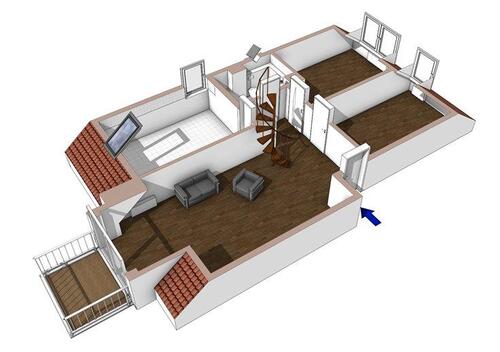 Foto - Dachgeschoss-Maisonettwohnung in Burkhardtsdorf, provisionsfrei