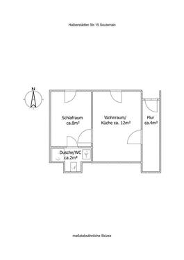 Foto - 2 Zimmer Etagenwohnung zur Miete in Halle (Saale)