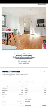 Foto - 1 Zimmerwohnung mit Stellplatz,Keller, Waschraum,Garten.