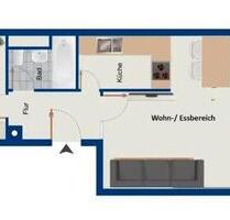 Möblierte 2-Zimmer-EG-Wohnung mit Garten und EBK in Zentrumslage - Ingolstadt Nordost