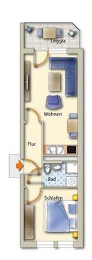 Foto - 2 Zimmer Etagenwohnung zur Miete in Freiberg