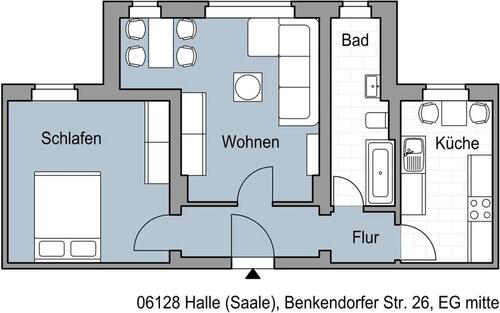 Foto - Wir sanieren für Sie! - 440,00&nbsp;EUR Kaltmiete, ca.&nbsp; 49,82&nbsp;m&sup2;