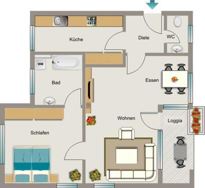 Foto - Etagenwohnung zur Miete in Hamm