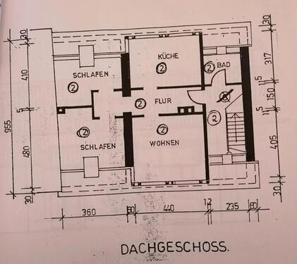 Foto - 3 ZKB WohnungDachgeschoss - 650,00&nbsp;EUR Kaltmiete, ca.&nbsp; 76,00&nbsp;m&sup2;